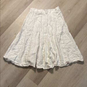 Grace Elements Linen White Maxi Skirt